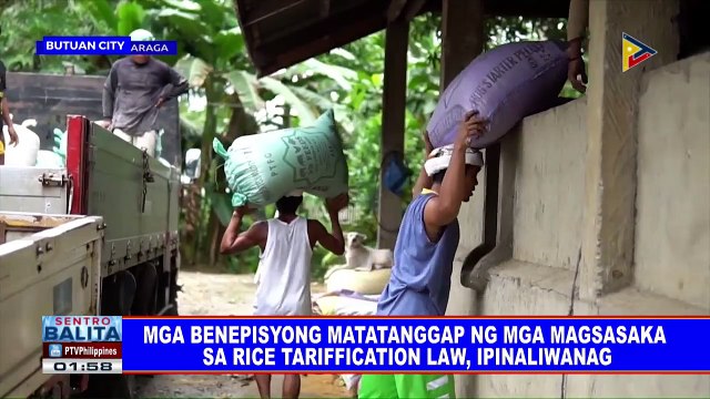 Mga benepisyong matatanggap ng mga magsasaka sa Rice Tariffication Law, ipinaliwanag