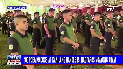 100 PDEA K-9 dogs at kanilang handlers, nagtapos ngaong araw