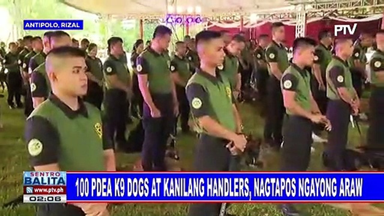 100 PDEA K-9 dogs at kanilang handlers, nagtapos ngaong araw