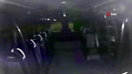 Maltepe'de minibüs faresi kamerada.