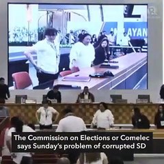 Download Video: Corrupted SD cards delay proclamation of senators