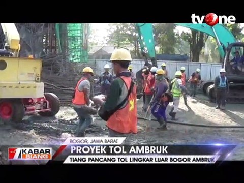 Proyek Tol Ambruk, Lalu Lintas Lumpuh Total