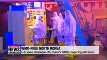 U.S. seeks elimination of N. Korea's WMDs that begins with freeze: State Dept.