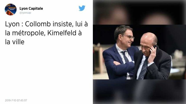 Élections municipales. À Lyon, Collomb propose un mandat partagé à Kimelfeld