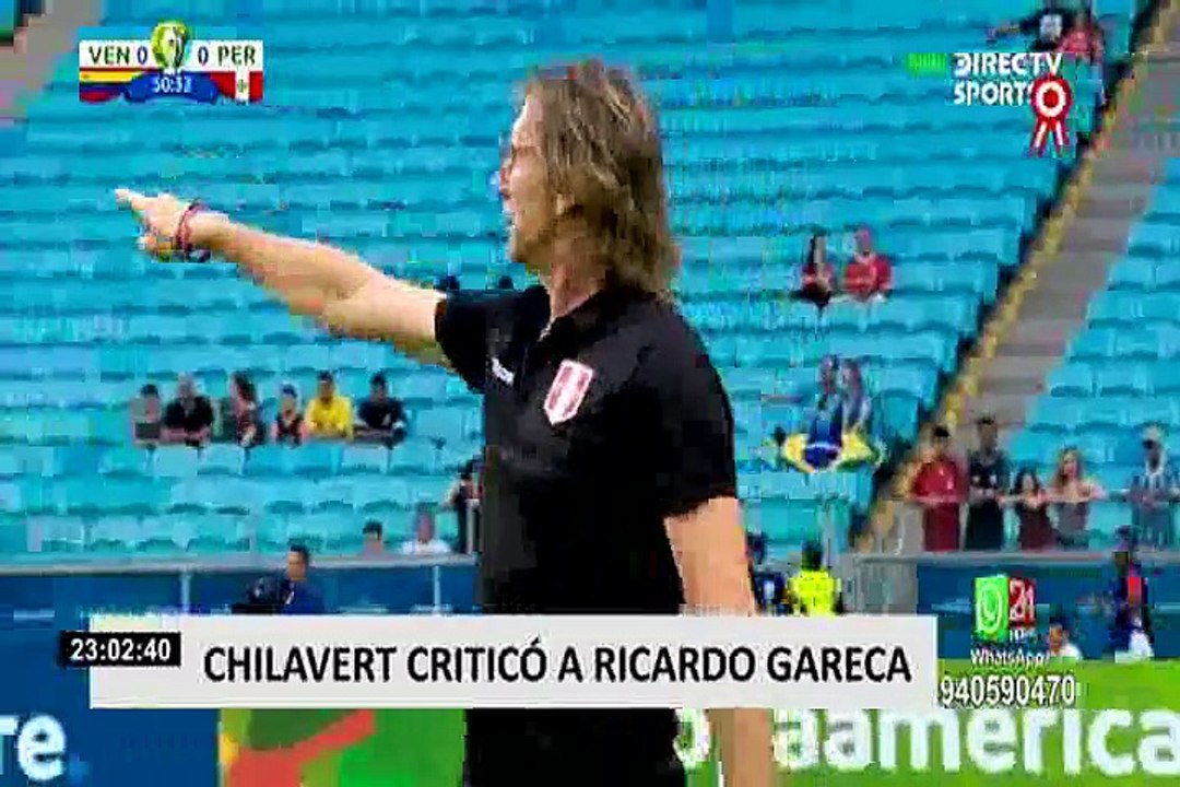 Chilavert criticó a Gareca por no respaldar a Messi