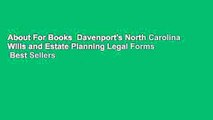 About For Books  Davenport's North Carolina Wills and Estate Planning Legal Forms  Best Sellers