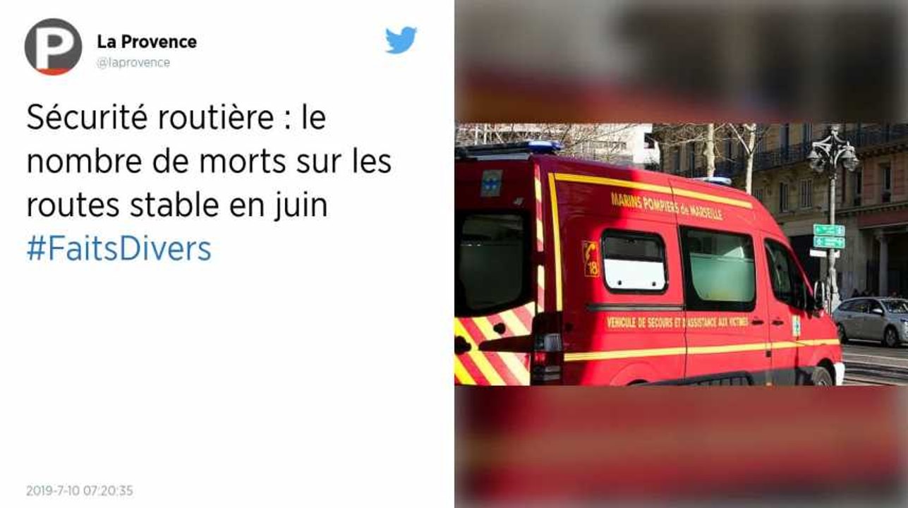Sécurité routière : Le nombre de morts sur les routes stable en juin