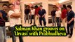 Salman Khan grooves on 'Urvasi' with Prabhudheva