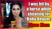 I was hit by a horse while shooting for Bahu Begum: Diana Khan