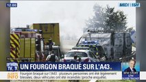 La première photo du braquage spectaculaire d'un fourgon sur l'A43, près de Lyon