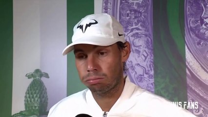 Rafael Nadal  "What happened, happened!"  - Wimbledon 2019 (HD)