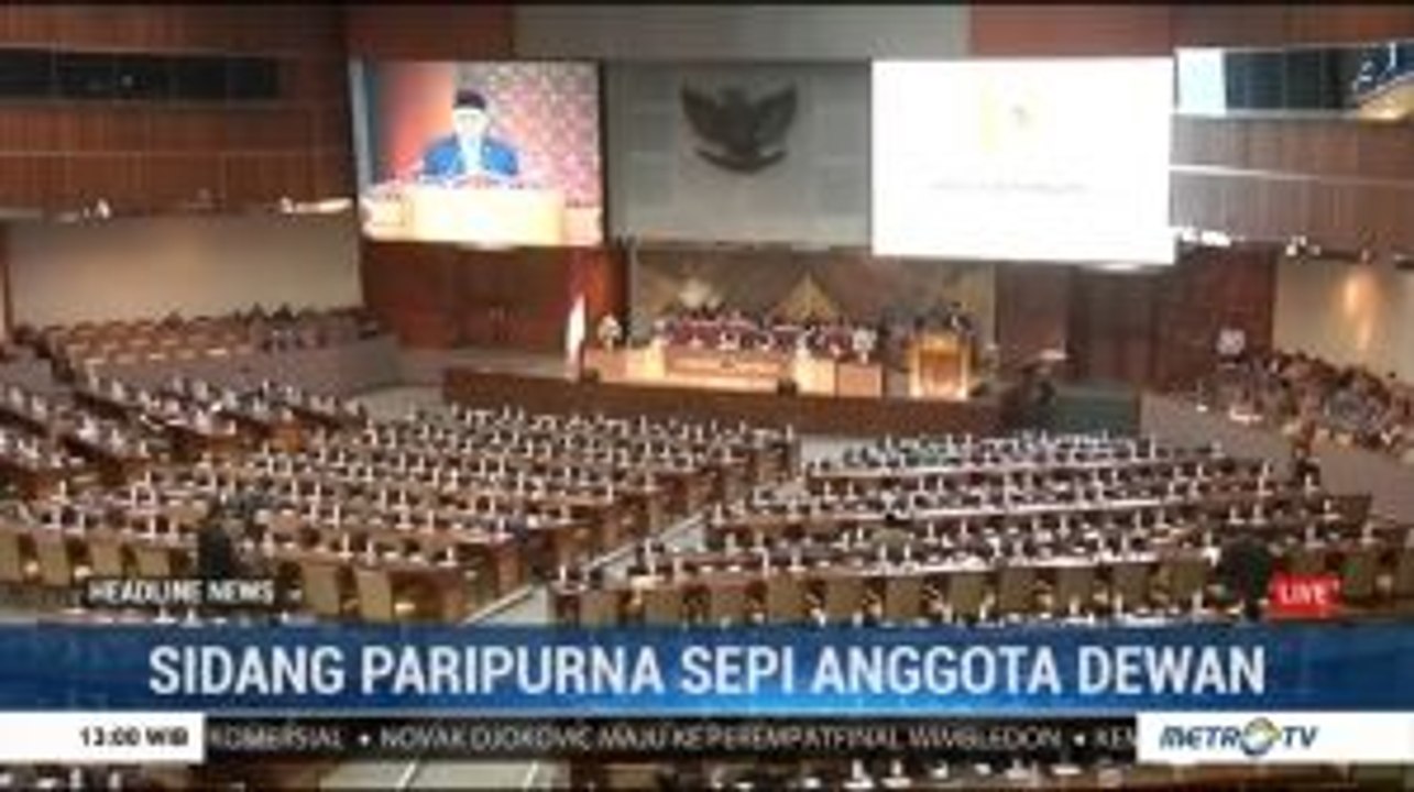 Rapat Paripurna Bahas RAPBN 2020 Sepi Anggota Dewan