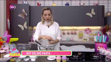 ? Süt dilimi pasta yapımı tarifi #TatlıTuzlu'da