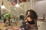 Kulture covers mom Cardi B in cake on first birthday