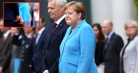 Almanya Başbakanı Merkel, kameralar önünde üçüncü kez titreme nöbeti geçirdi