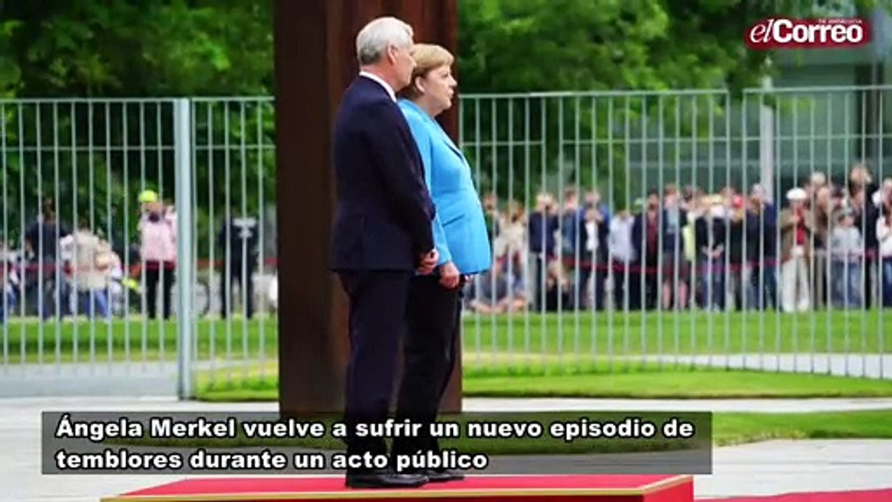 Ángela Merkel vuelve a sufrir un episodio de temblores