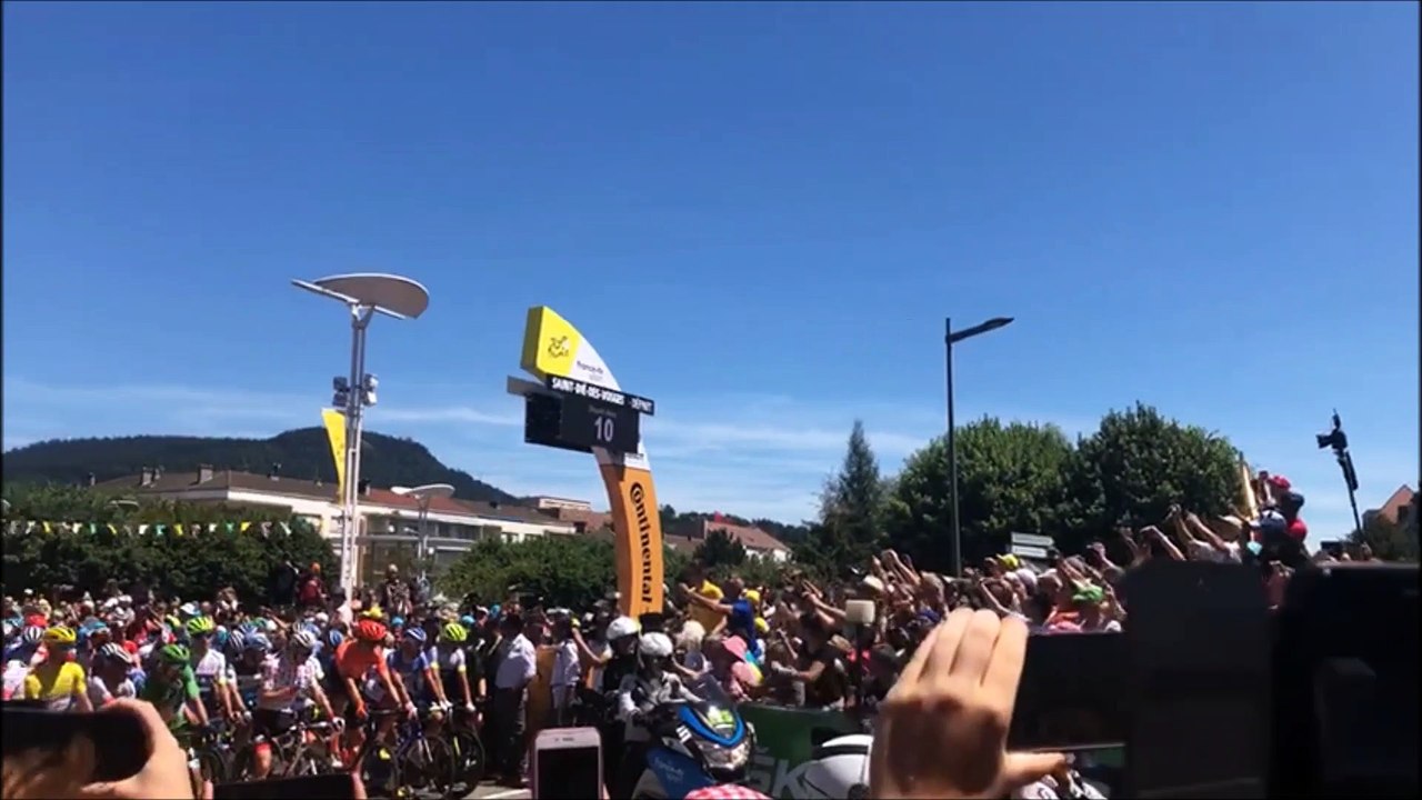Le départ du Tour de France  à Saint-Dié