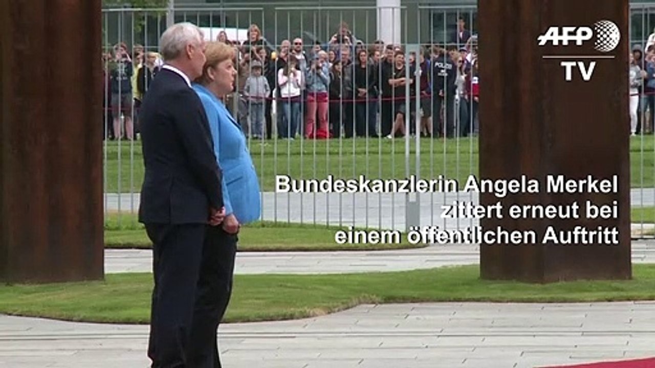 Merkel zittert erneut bei öffentlichem Auftritt