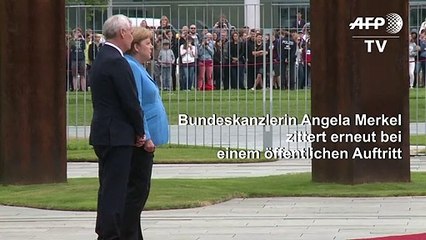 Merkel zittert erneut bei öffentlichem Auftritt