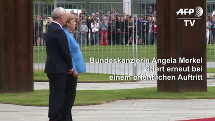 Merkel zittert erneut bei öffentlichem Auftritt