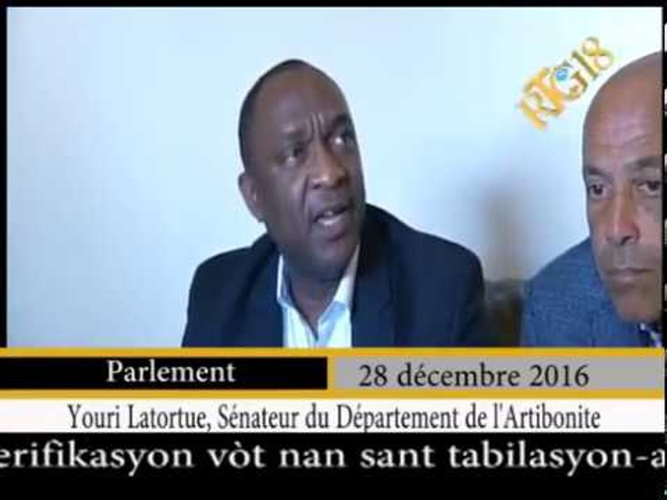 Parlement haïtien / Mercredi 28 décembre 2016