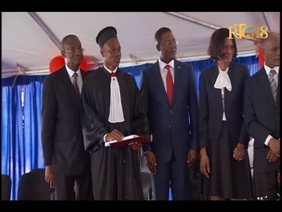 Haïti.- Cérémonie de graduation des 67 élèves magistrats