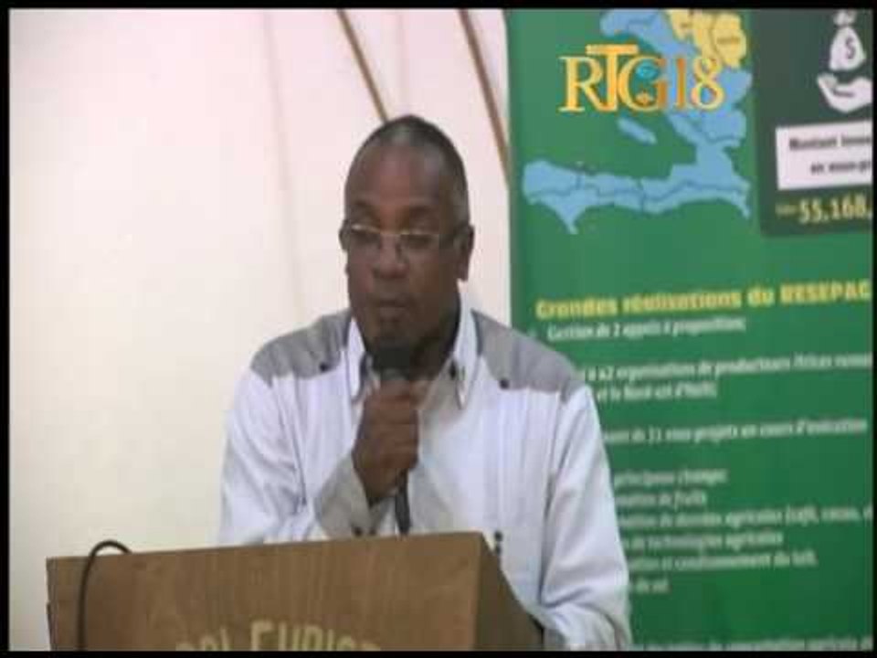 Haiti / Agriculture.- Signature accord de confi...