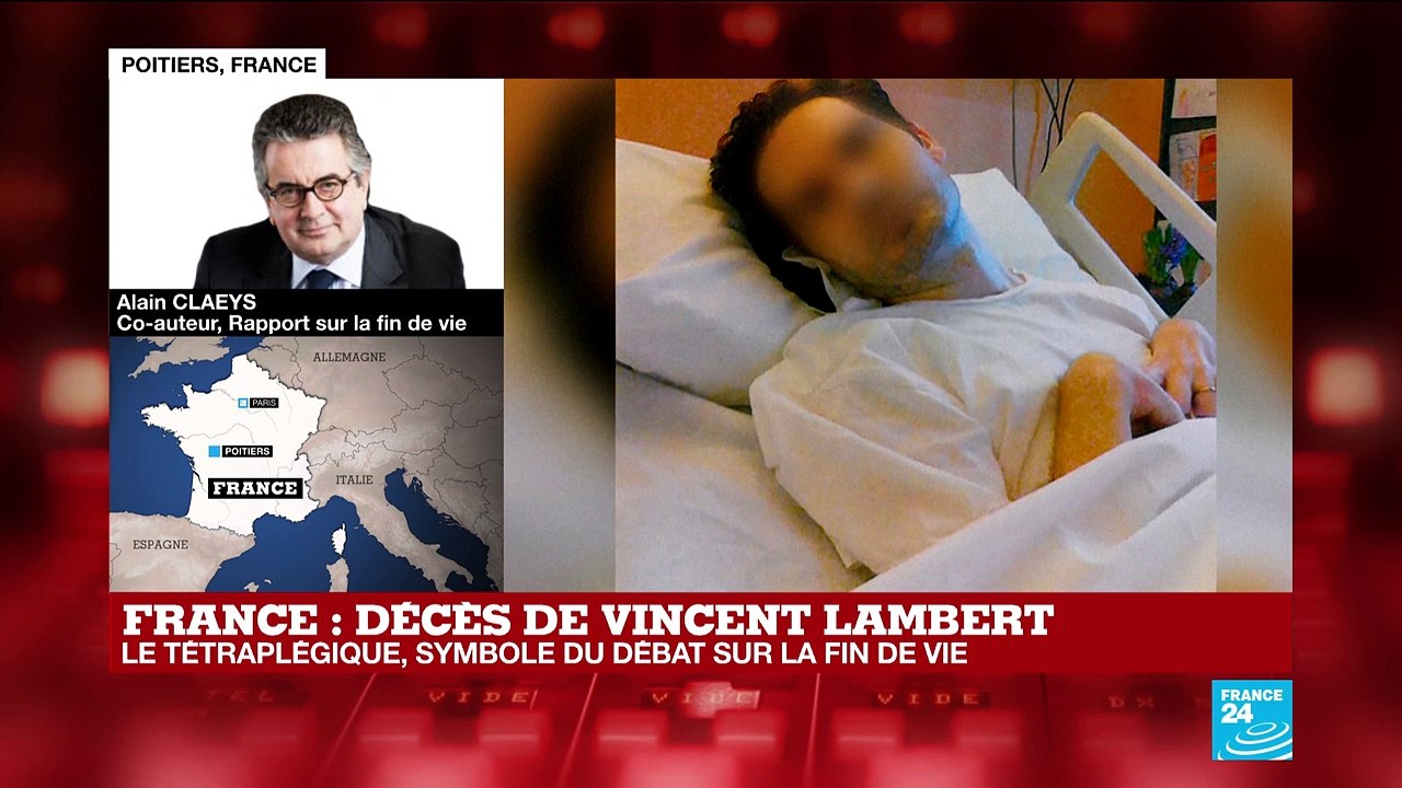 Décès de Vincent Lambert : sur France 24, Alain Claeys rappelle l'importance des dernières volontés