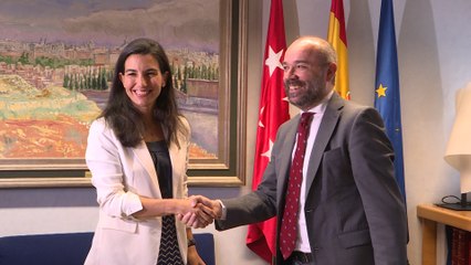 Monasterio se reúne con Juan Trinidad en la Asamblea de Madrid