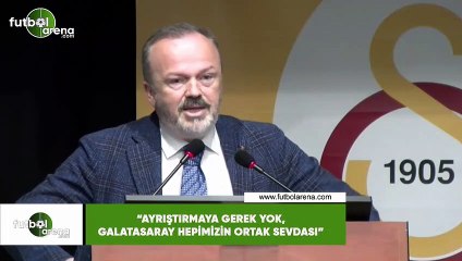 Yusuf Günay: "Ayrıştırmya gerek yok, Galatasaray hepimizin ortak sevdası"