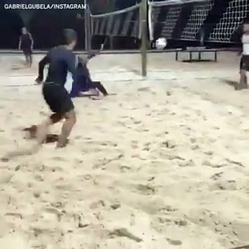 Football - Monday PSG release a statement accusing Neymar of failing to show for preseason. - - Tuesday Neymar plays footvolley on a beach in Brazil.