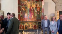 Torra presenta un retablo gótico cedido al Museu de Lleida