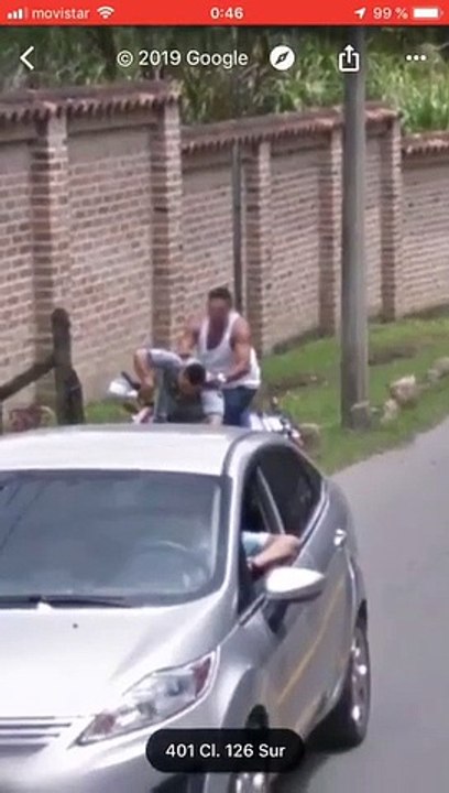 Chute de motards sur Google Street View