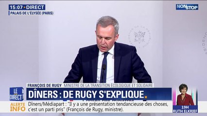 François de Rugy dénonce une "présentation tendancieuse" de l'article de Mediapart sur ses dîners
