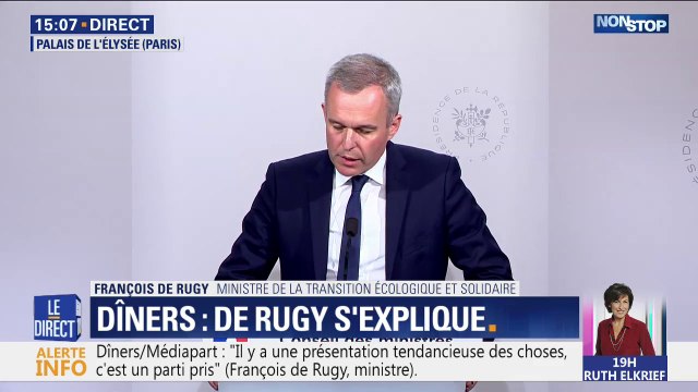 François de Rugy dénonce une présentation tendancieuse de l'article de Mediapart sur ses dîners