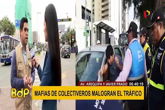 Miraflores: colectivero agrede a fiscalizadores en Av. Arequipa