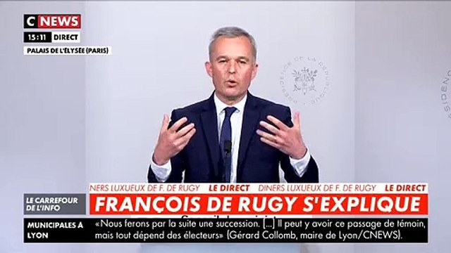 Regardez l'intégralité des explications de François de Rugy, cet après-midi, après les accusations concernant des dîners fastueux à l’Hôtel de Lassay entre 2017 et 2018