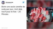 Santé : Boire une canette de soda par jour, c’est déjà trop pour votre foie