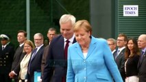 Merkel dridhet sërish, rritet shqetësimi për shëndetin e saj - News, Lajme - Vizion Plus