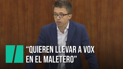 Errejón: "Ciudadanos quiere viajar con el PP en el coche y llevar a Vox en el maletero"