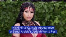 Nicki Minaj Cancels Jeddah World Fest Appearance After Backlash