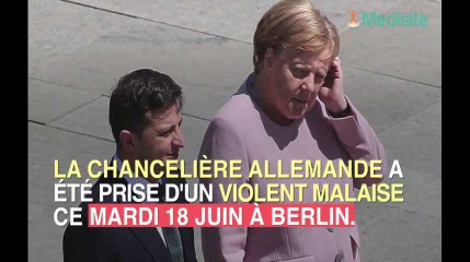 Angela Merkel prise de violents tremblements en pleine cérémonie