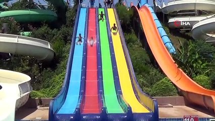 Şanlıurfalı öğrenciler su parkında doyasıya eğlendi