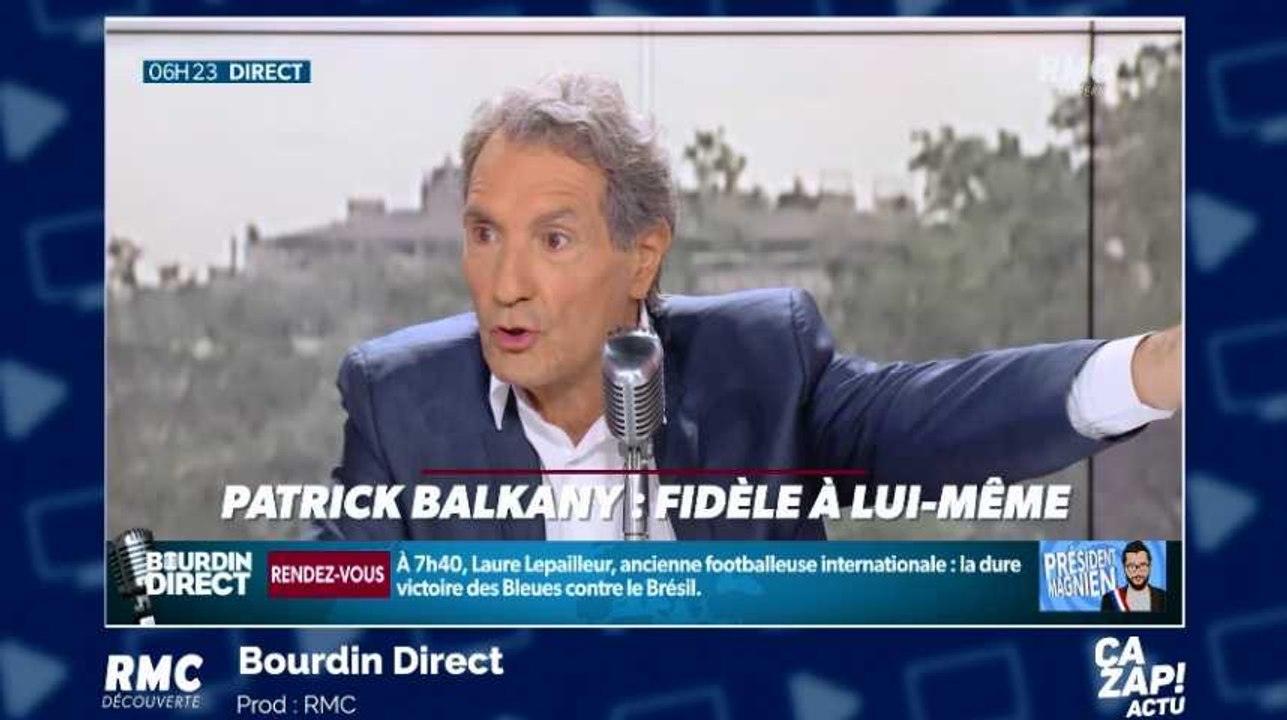 Jean-Jacques Bourdin s'en prend à Patrick Balkany