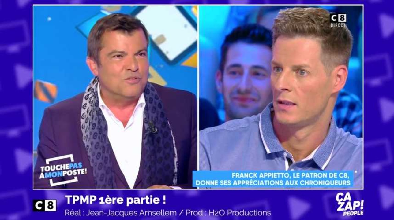 Matthieu Delormeau recadré par le patron de C8 en direct