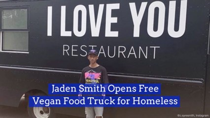 Jaden Smith Helps The Homeless With A Food Truck