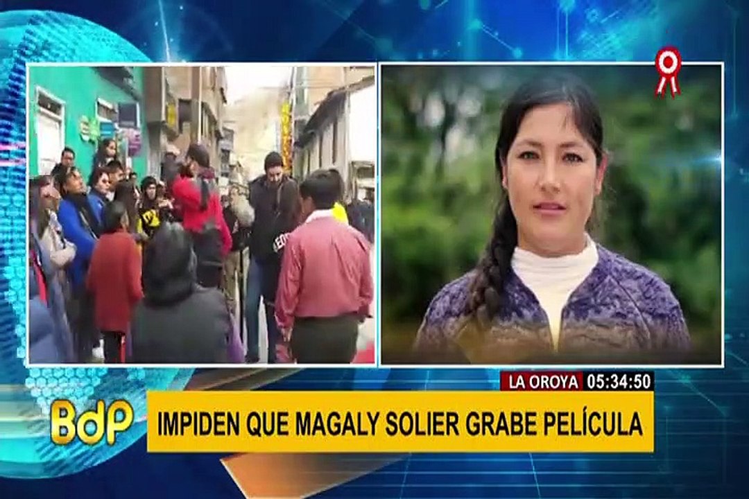 Magaly Solier: impiden grabación de su nueva película en La Oroya