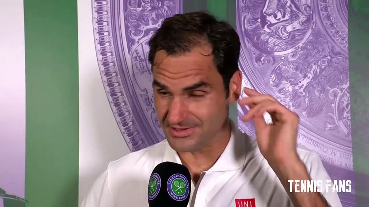 Roger Federer "I would love to play against Nadal" - Wimbledon 2019 (HD