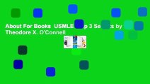 About For Books  USMLE Step 3 Secrets by Theodore X. O'Connell