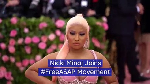 Nicki Minaj Joins #FreeASAP Movement